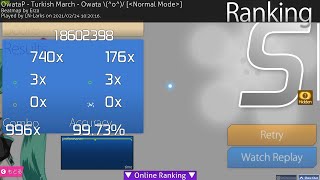 【osu!】トルコ行進曲 - オワタ＼(＾o＾)／   Japan #1