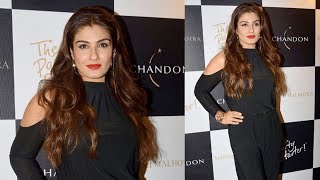 Gorgeous Raveena Tandon Snapped At Manish Malhotra’s Bash