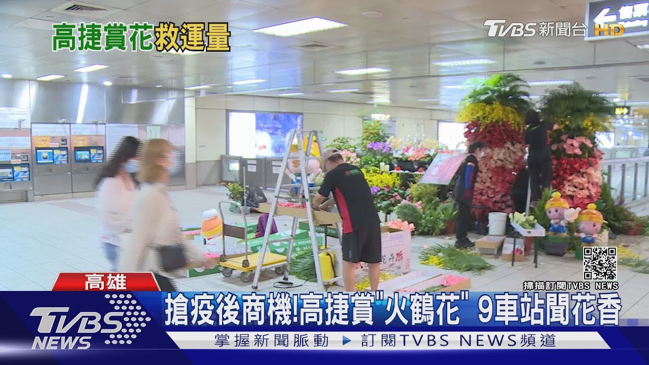 搶疫後商機!高捷賞「火鶴花」 9車站聞花香