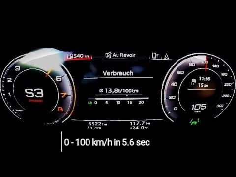 2018 Audi A7 55 TFSI 340 HP Acceleration 0-100km/h