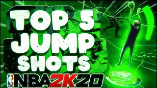 TOP 5 BEST JUMPSHOTS IN NBA 2K20! HOW TO GREEN 100% OF ALL YOUR SHOTS!