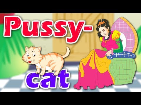PussyCat, PussyCat Nursery Rhyme | English Nursery Rhyme with Lyrics