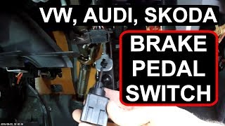 VW, Audi, Skoda, Seat, BRAKE PEDAL SWITCH fix