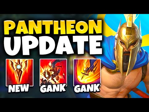 Pantheon but this new update makes him a jungler now (HYPER-BROKEN GANKS)