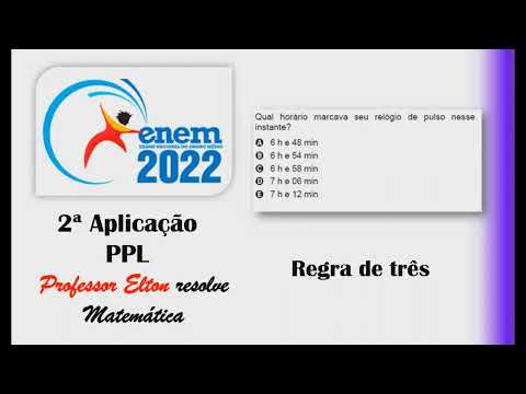 ENEM 2022 - PPL - Regra de três - Um jovem, no trajeto que usa para ir para a escola