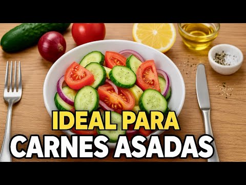 “Ensalada Criolla Refrescante para Carnes Asadas”