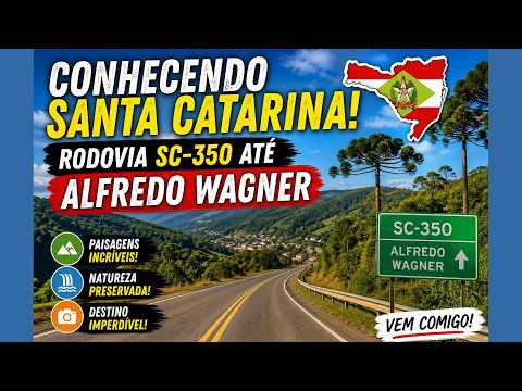 🚗 CONHECENDO SANTA CATARINA | RODOVIA SC-350 ITUPORANGA ATÉ ALFREDO WAGNER 🌄