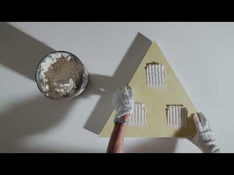 Ecophon Akusto™ wall panel installation with glue