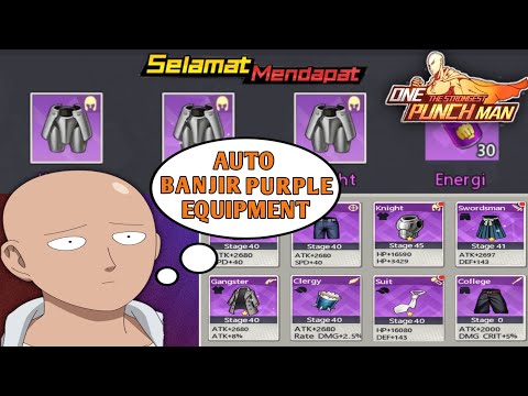 NO TOP UP ❎ CARA MENDAPATKAN PURPLE EQUIPMENT SECARA GRATIS || One Punch Man The Strongest