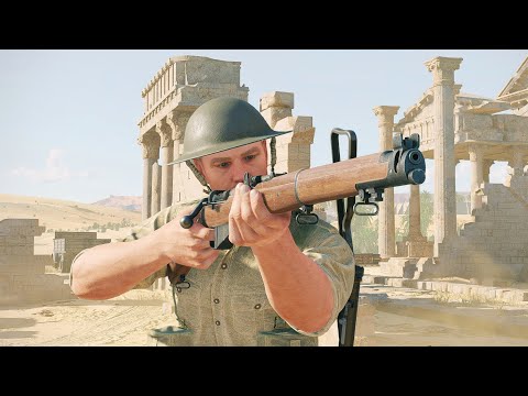 British/U.S. Forces VS Italian/German Forces - Oasis - Battle of Tunisia | Enlisted Gameplay