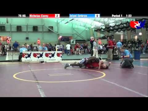 Nicholas Carey vs. Jelani Embree at 2013 ASICS FILA Cadet Nationals - GR