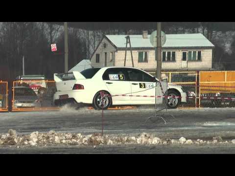 Piotr Ostrowski Mitsubishi EVO IX -  SuperOES I El. Tor Kielce 29-01-2011
