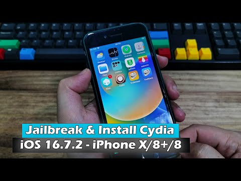 Jailbreak ROOTFUL  & Install Cydia iOS 16.7.2 iPhone X/8+8/ On Windows Without USB