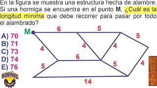 EXAMEN VILLARREAL RECORRIDOS MÍNIMOS EULERIANOS PROBLEMA RESUELTO SOLUCIONARIO ADMISIÓN UNIVERSIDAD