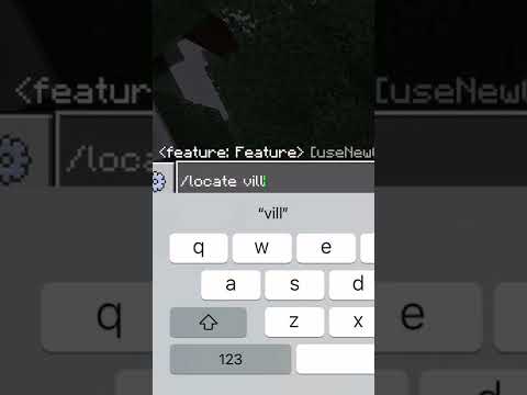 How to find nearest Minecraft coordinates of a Village￼ #shorts #minecraft