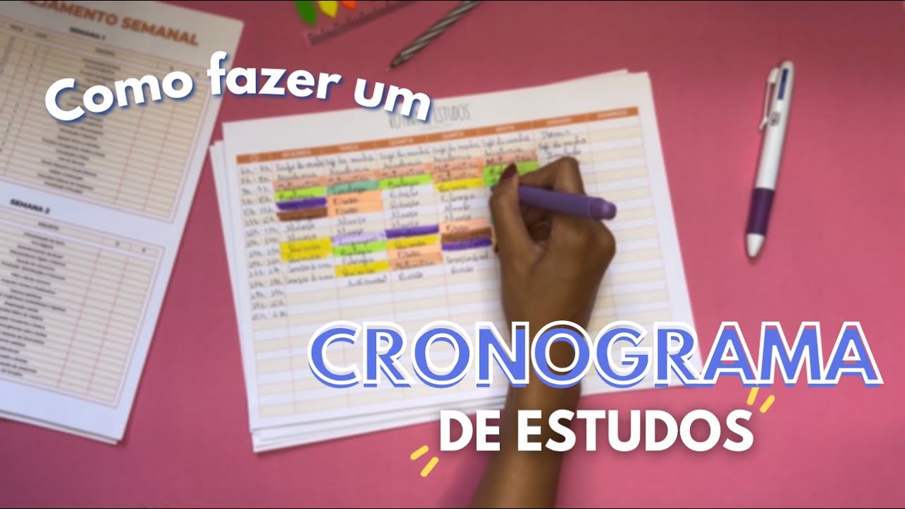 Te ensinando a montar um cronograma de estudos para o ENEM (de uma vez por todas)