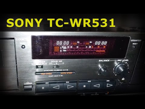 Sony TC-WR531 - vintage double auto reverse  cassette deck with Dolby B-C