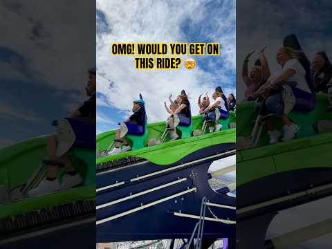 OMG! WOULD YOU GET ON THIS RIDE? 😱 X-Scream at The Strat #lasvegas #thrillseekerxperience #shorts