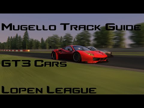 Mugello Lopen track guide GT3's