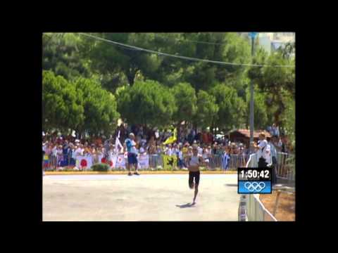 Bevan Docherty wins Triathlon SIlver, Athens 2004