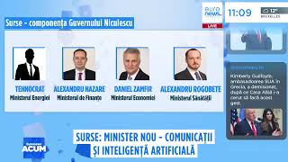 Miniștrii din Guvernul Niculescu - surse. Apare un nou minister: pentru Comunica