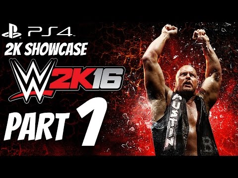 WWE 2K16 - Stone Cold Vs. Jake Roberts (2K Showcase Walkthrough Part 1)