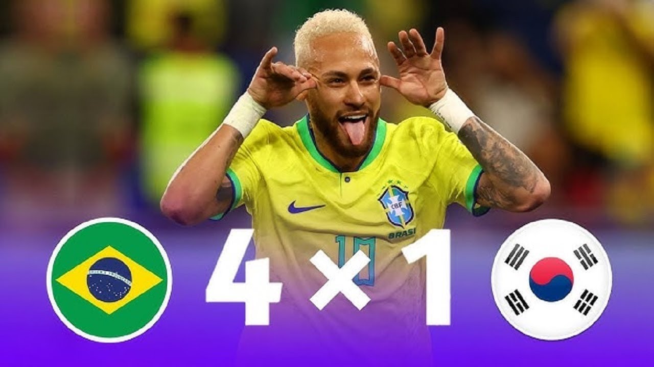 ملخص البرازيل 4-1 كوريا الجنوبية / دور 16 كأس العالم 2022 / جنون عصام الشوالي🔥 / السيليساو 🔥