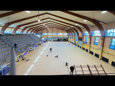 Info - Počeli radovi na zameni parketa u OŠ Duško Radović u Nišu (TV KCN 17.11.2025)