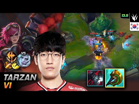 Tarzan Jungle Vi Build Divine Sunderer Conqueror - Tarzan Vi Match Highlight - LOL KR 13.5