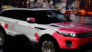 preview picture of video '3D mapping projection Range Rover Evoque - Hello Belgorod'