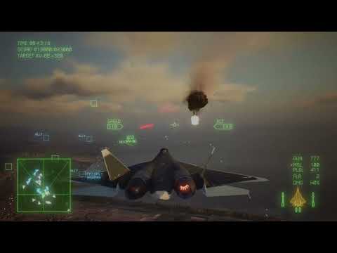ACE COMBAT 7: SKIES UNKNOWN mission 15  Battle for Farbanti S rank on ACE difficulty with the SU-57