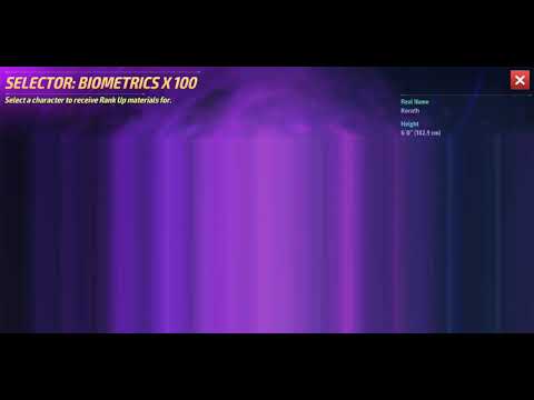 Selecting 100 biometrics. Who did I choose?