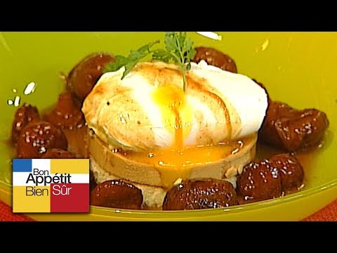 [Recette] Oeufs Pochés au Foie Gras, Champignons de Saison Et Châtaignes au Gingembre