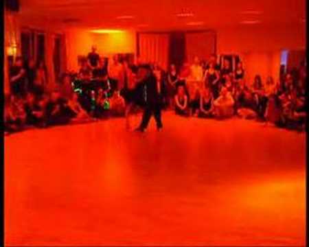  Dana Frigoli  and  Pablo Villarraza  are  dancing  to  the  tango  "  Don Juan  "
