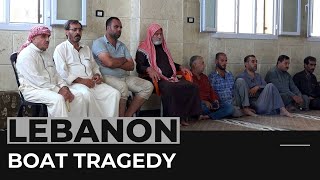Lebanon: Syrian migrants mourn loss of relatives to boat tragedy