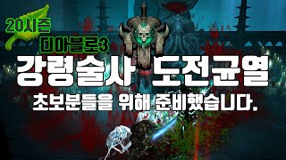 20시즌 첫번째 도전균열 피회오리 강령술사(D3.S.20.1st.Necromencer)