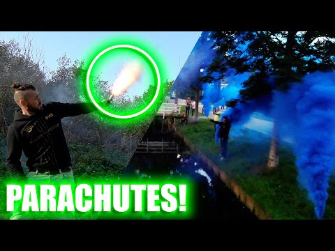 350 Parachutes afsteken & Gender reveal party! #vuurwerkvitamines