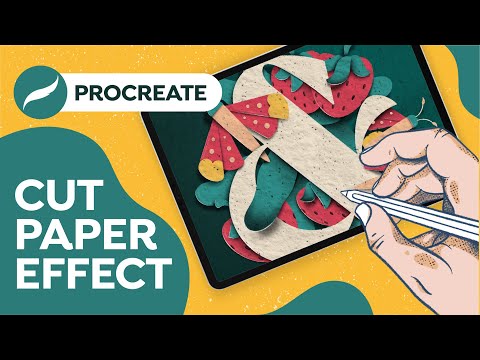Lettering Cut Paper Effect in Procreate