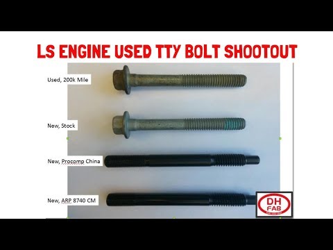 LS Swap Used Vs New TTY VS ARP Bolts test