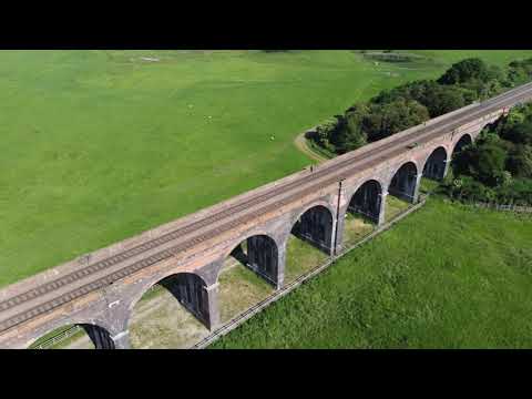Abide With Me (Eventide) The Grimethorpe Colliery Band. Welland Valley Viaduct. DJI Mini 2