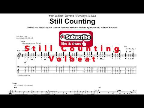 Still Counting - Volbeat | Guitar Lesson | With Tab | Guitar Songbook
