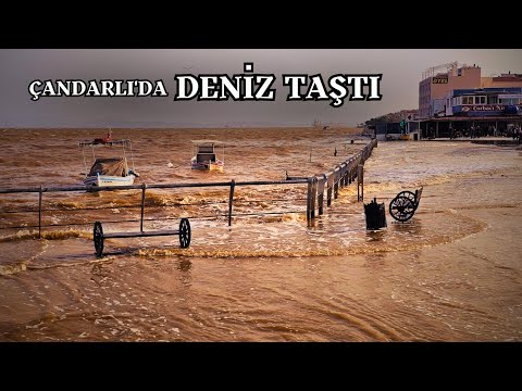 Çandarlı’da Bu Sadece Bir Fırtına Değildi… Deniz Taştı