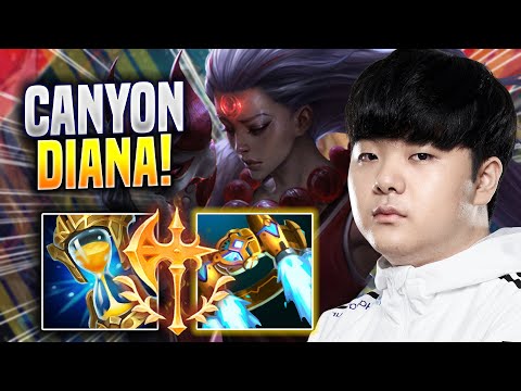CANYON IS A GOD WITH DIANA! - DK Canyon Plays Diana JUNGLE vs Nidalee! | Preseason 2023