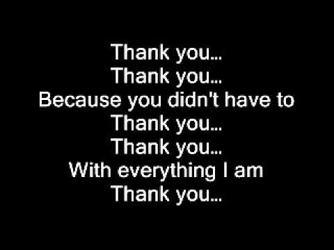 Celine Dion - Thank you (lyrics)