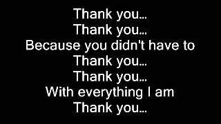 Celine Dion - Thank you (lyrics)