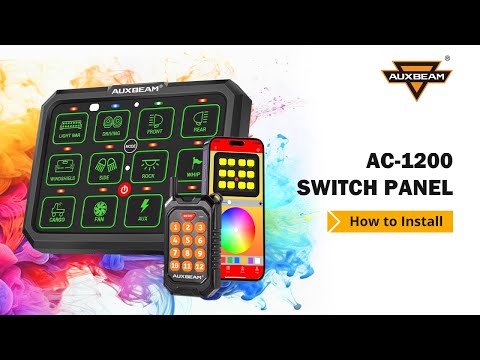 *NEW* AUXBEAM AC-1200 12 Button Switch Panel - How To Install!