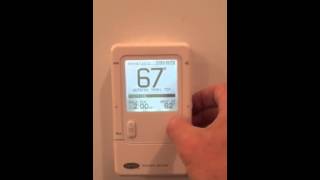 Testing Carrier Infinity Heat Pump in Auxiliary Heat Mode