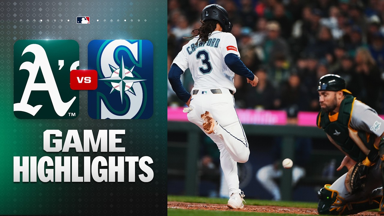 4월23일 애슬레틱스 시애틀 MLB 하이라이트