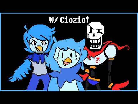 Bones and Feathers: A Martlet and Papyrus Sprite Animation! (Redubbed w/ @_Ciozio_ )