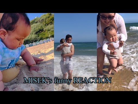 Best beach in the uk || bournemouth beach|| Baby Misek’s first trip to beach and his reaction